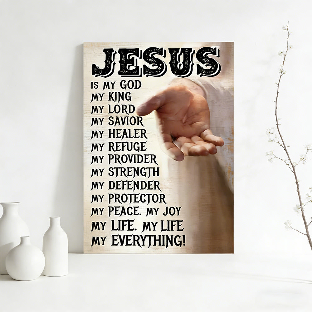 Christianartworkshop Wandbild „Ausgestreckte Hand Jesu“: Tägliche Erinnerung an seine Liebe und Fürsorge - image 1