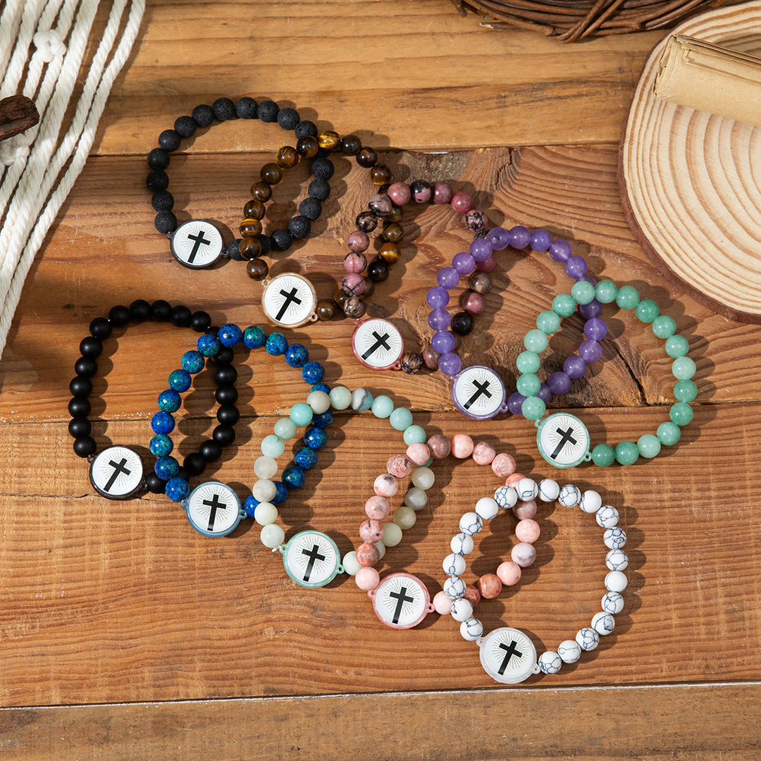 Christianartworkshop NFC-fähiges Armband aus Naturstein mit Bibelvers: Tippen Sie, um täglich Jesu Wort zu empfangen - image 0