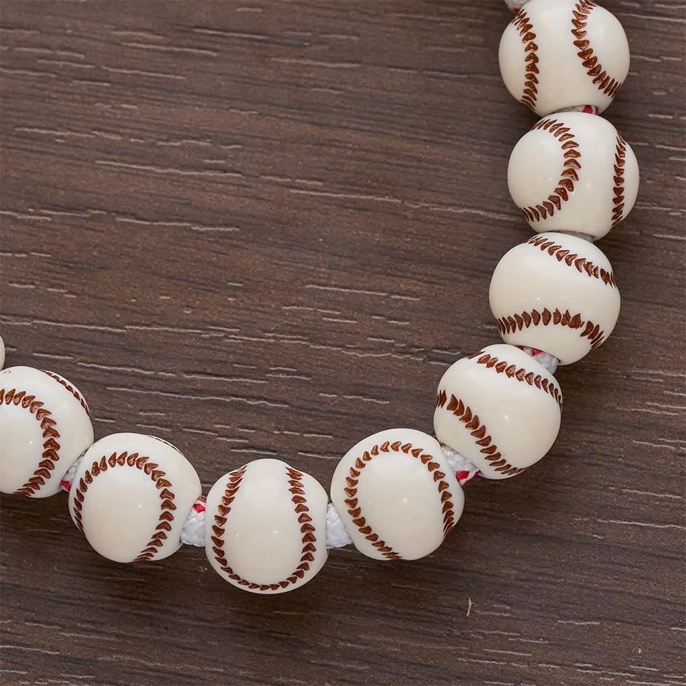 Christianartworkshop Baseball-Perlen-Taschenrosenkranz mit Taubenkreuz und Medaille der Göttlichen Barmherzigkeit - image 6