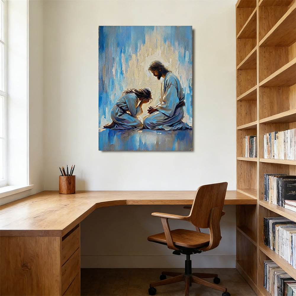 Christianartworkshop Wandbild „Shepherd’s Care“: Ein liebevoller Begleiter für Ihr Zuhause - image 2