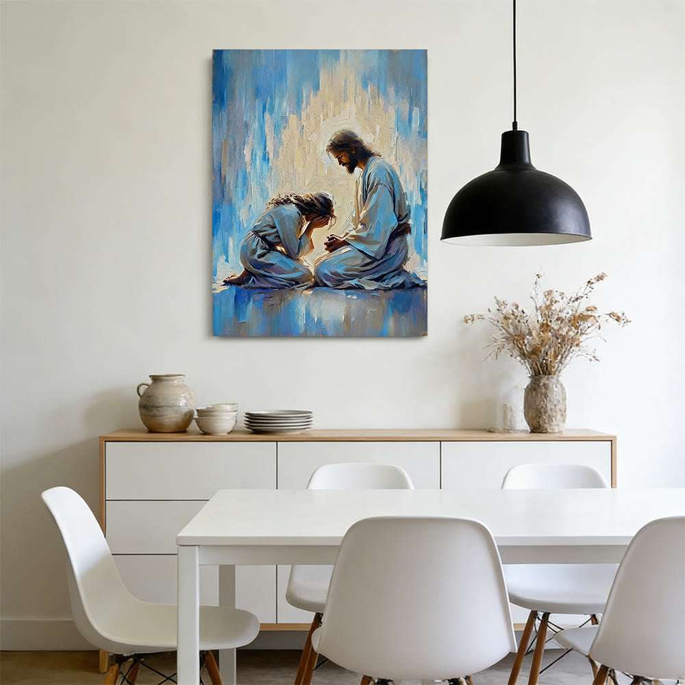 Christianartworkshop Wandbild „Shepherd’s Care“: Ein liebevoller Begleiter für Ihr Zuhause - image 3