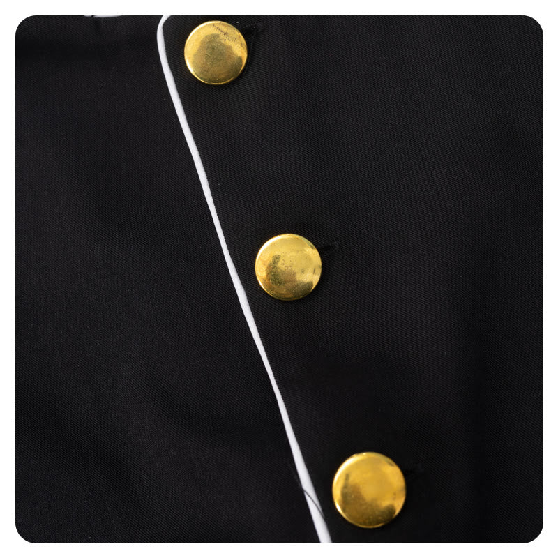 Klassische, mehrfarbige Priesterkutte von Christianartworkshop mit kontrastierender Borte und mittelalterlicher Eleganz - image 7
