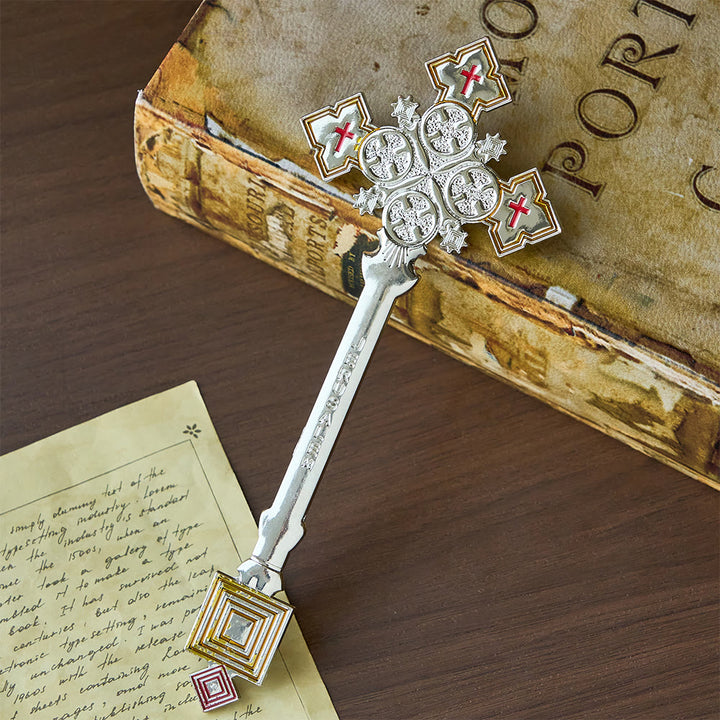 Christianartworkshop Klassisches Jerusalemkreuz in Form eines königlichen Segenshandkreuzes - image 1