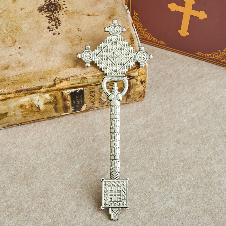 Christianartworkshop Klassischer Stil Jerusalem Splendor Majesty Segen Handkreuz - Silber - image 0