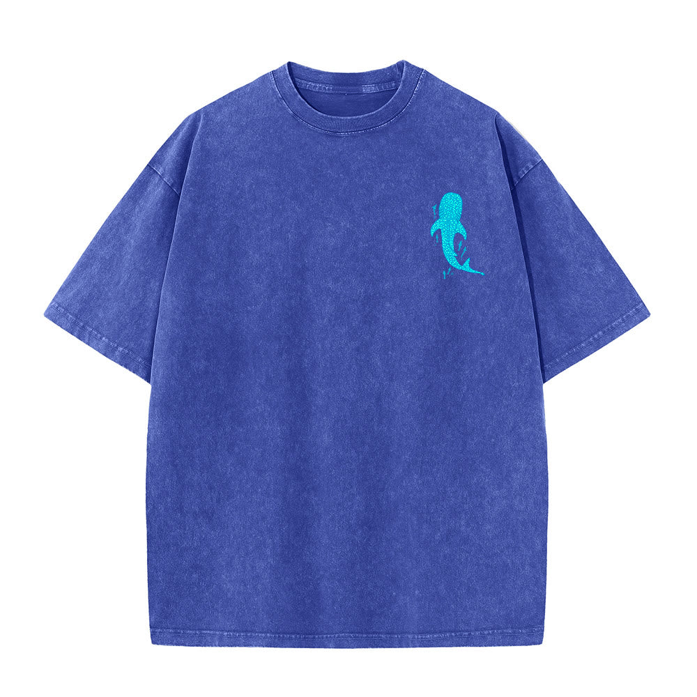 Christianartworkshop Ich werde bei dir sein Doppelseitiges Unisex-T-Shirt aus gewaschenem Stoff - image 13