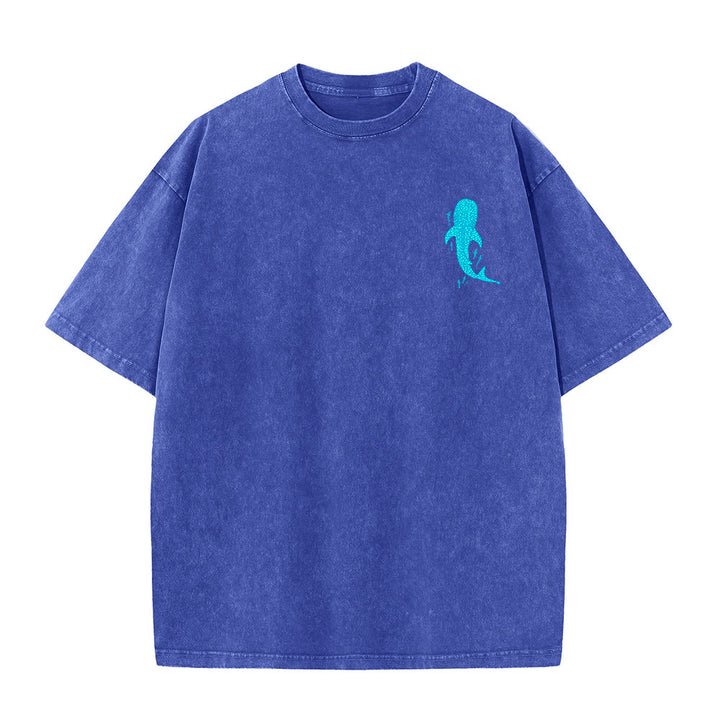 Christianartworkshop Ich werde bei dir sein Doppelseitiges Unisex-T-Shirt aus gewaschenem Stoff - image 13