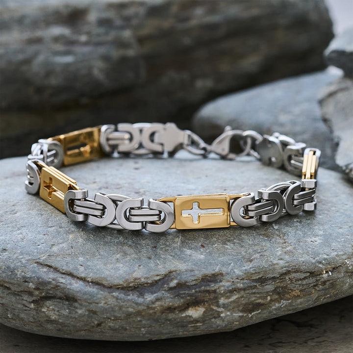 Christianartworkshop Dreifarbiges Kreuz – Halskette und Armband mit integrierter Kette: Ausdrucksstarkes Glaubensbekenntnis - image 13