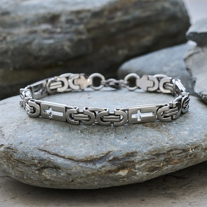 Christianartworkshop Dreifarbiges Kreuz – Halskette und Armband mit integrierter Kette: Ausdrucksstarkes Glaubensbekenntnis - image 20