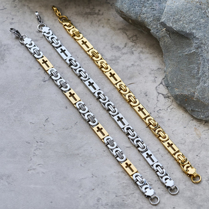 Christianartworkshop Dreifarbiges Kreuz – Halskette und Armband mit integrierter Kette: Ausdrucksstarkes Glaubensbekenntnis - image 12
