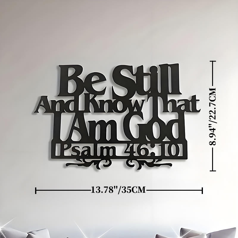 Christianartworkshop Psalm 46:10 Glaubensdekoration: Stille Erinnerung an seine Souveränität - 13,78''*8,94''/35*22,7cm - image 7