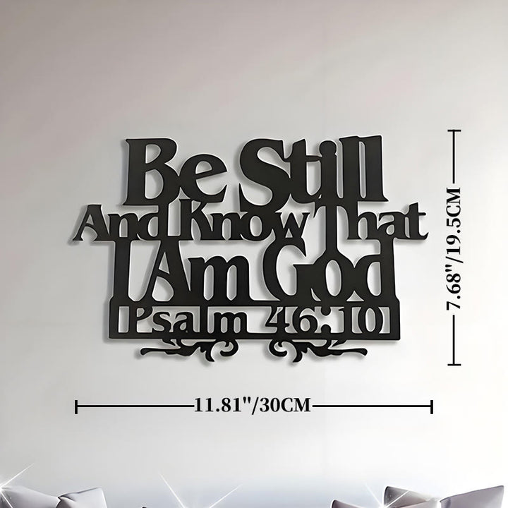 Christianartworkshop Psalm 46:10 Glaubensdekoration: Stille Erinnerung an seine Souveränität - 11,81''*7,68''/30*19,5cm - image 6