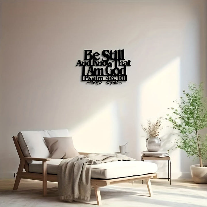 Christianartworkshop Psalm 46:10 Glaubensdekoration: Stille Erinnerung an seine Souveränität - image 1