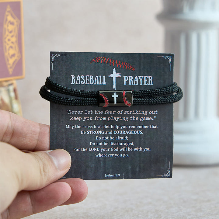 Christianartworkshop Kreuz-Paracord-Armband Basketball Fußball Baseball: Begleiter für Glaube und Sport - Baseball - image 6