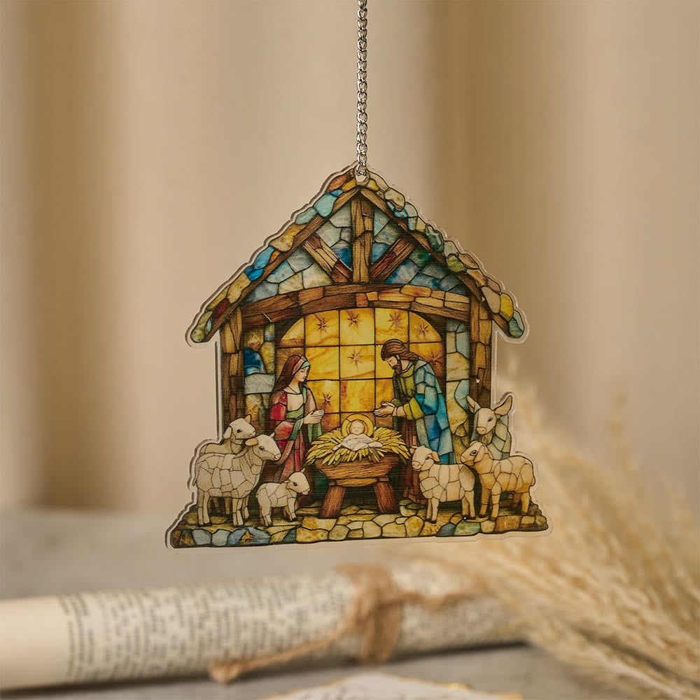 Christliche Krippenfigur „Leitlicht“ von Christianartworkshop: Tragbare Erinnerung an die Gnade der Weihnachtszeit - A - 30 cm - image 0