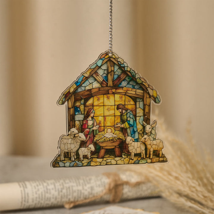 Christliche Krippenfigur „Leitlicht“ von Christianartworkshop: Tragbare Erinnerung an die Gnade der Weihnachtszeit - A - 30 cm - image 0