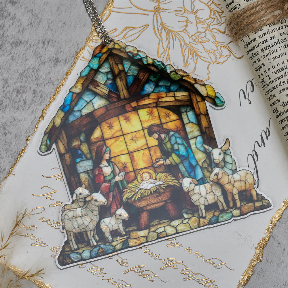 Christliche Krippenfigur „Leitlicht“ von Christianartworkshop: Tragbare Erinnerung an die Gnade der Weihnachtszeit - image 1