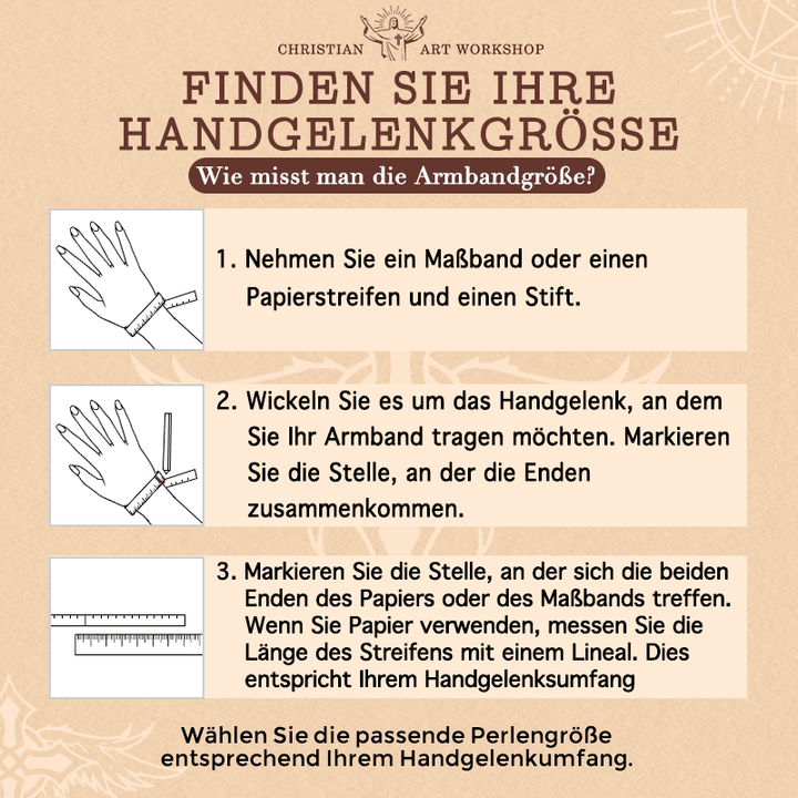 Christianartworkshop GEBETSVOLLER GLAUBE: Handgefertigtes elastisches Rosenkranzarmband aus Tigerauge-Stein - image 9
