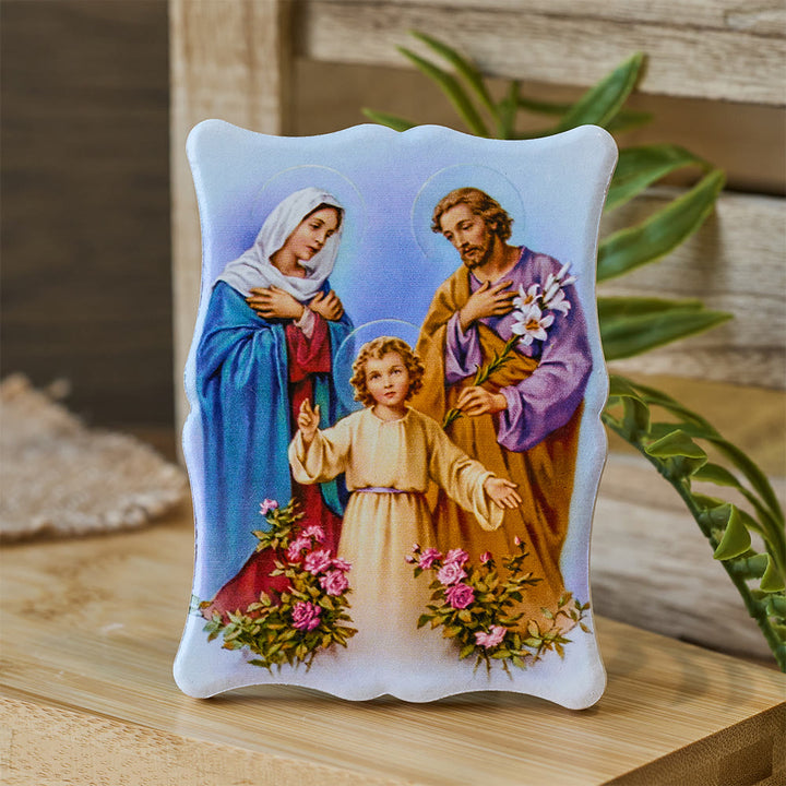 Christianartworkshop Lebendige Keramikfigur der Heiligen Familie: Ein Symbol familiärer Liebe und Gnade - image 2