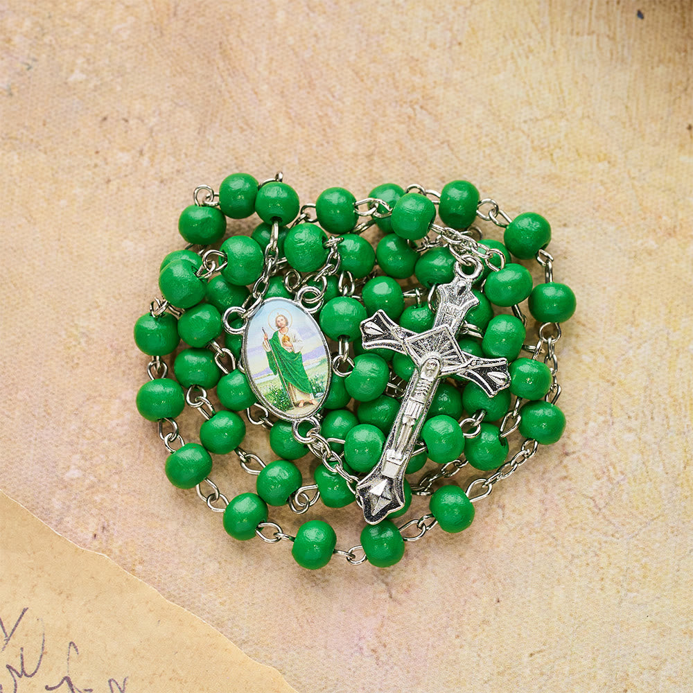 Christianartworkshop Rosenkranz aus duftendem Holz des Heiligen Judas: Verkörperung von Glaube und duftender Andacht - image 4
