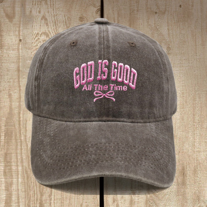 Christianartworkshop „Gott ist immer gut“ – Baseballkappe aus gewaschener Baumwolle: Trage die Wahrheit seiner Güte. - Kaffee - image 19