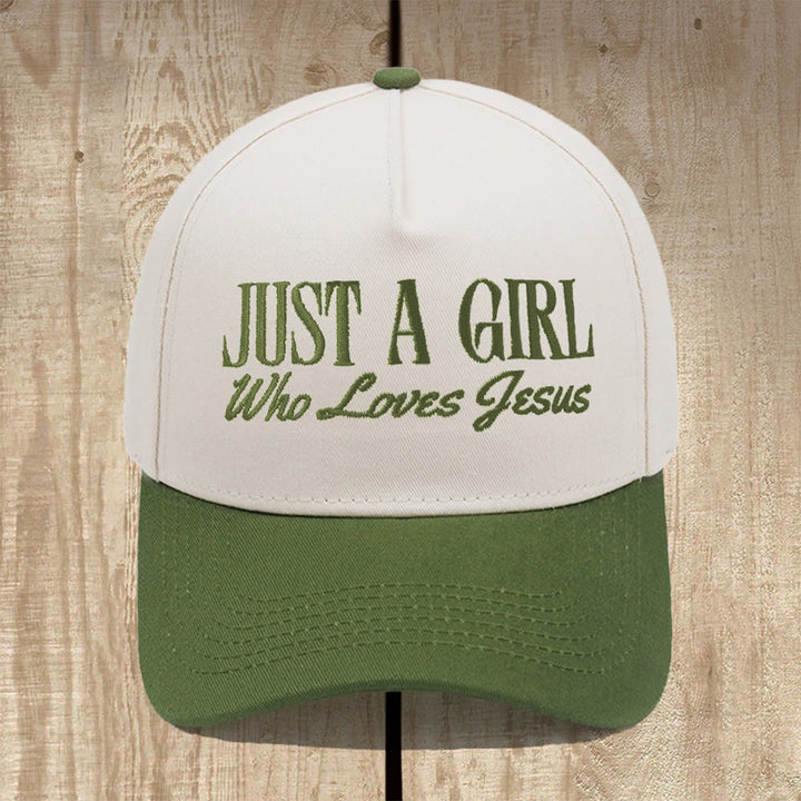 Christianartworkshop „Just A Girl Who Loves Jesus“ Baseballkappe mit Struktur: Zeigen Sie Ihre Hingabe mit Stolz - Dunkelgrün - image 11