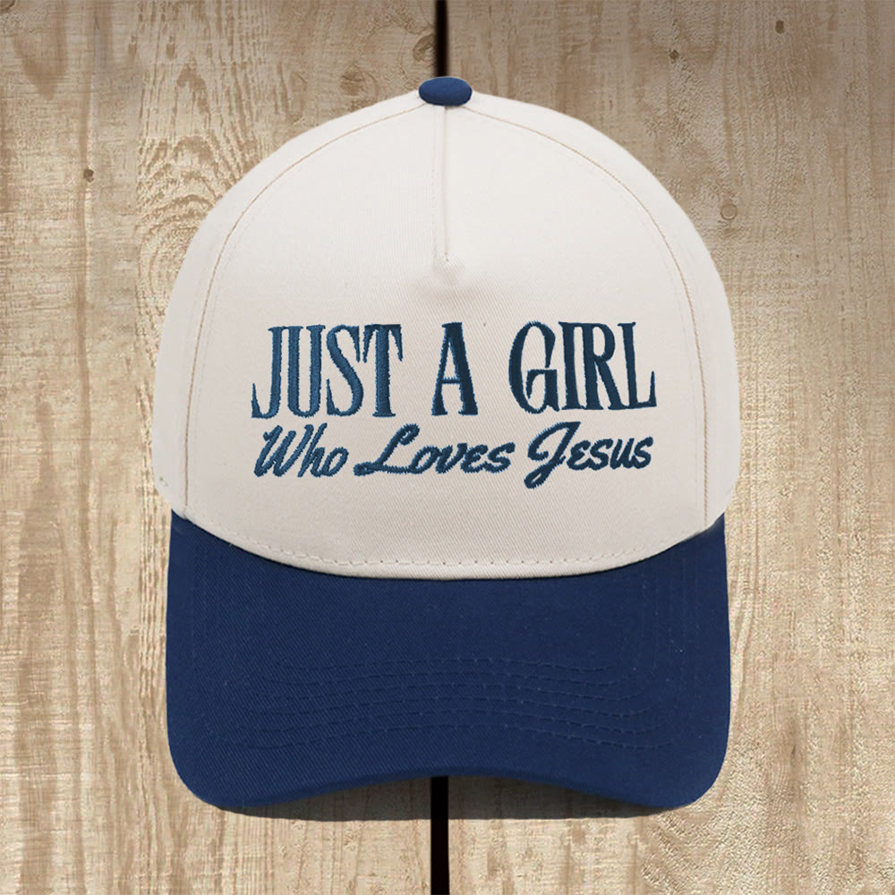 Christianartworkshop „Just A Girl Who Loves Jesus“ Baseballkappe mit Struktur: Zeigen Sie Ihre Hingabe mit Stolz - Marineblau - image 9