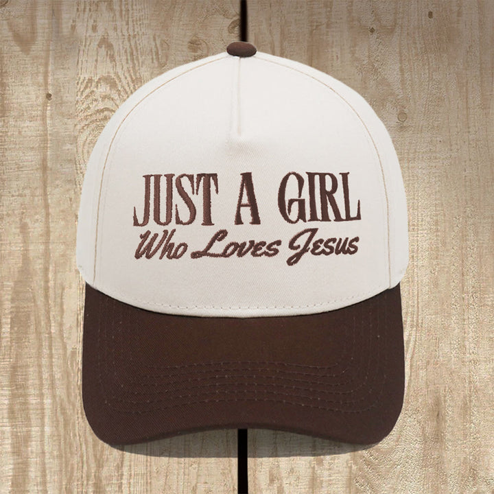 Christianartworkshop „Just A Girl Who Loves Jesus“ Baseballkappe mit Struktur: Zeigen Sie Ihre Hingabe mit Stolz - Kaffee - image 10