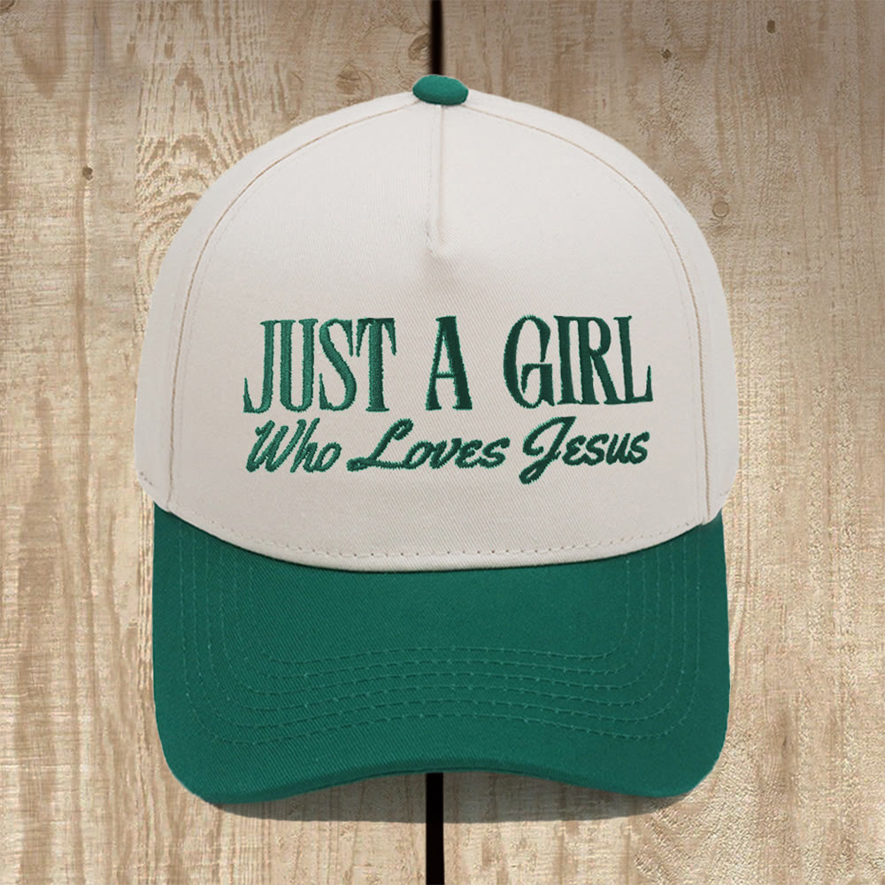 Christianartworkshop „Just A Girl Who Loves Jesus“ Baseballkappe mit Struktur: Zeigen Sie Ihre Hingabe mit Stolz - Armeegrün - image 12