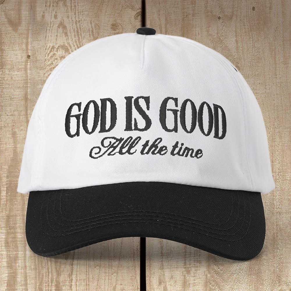 Christianartworkshop Kappe mit der Aufschrift „Gott ist gut“: Ein durchdachtes Geschenk für jeden Gläubigen - Schwarzweiß - image 1