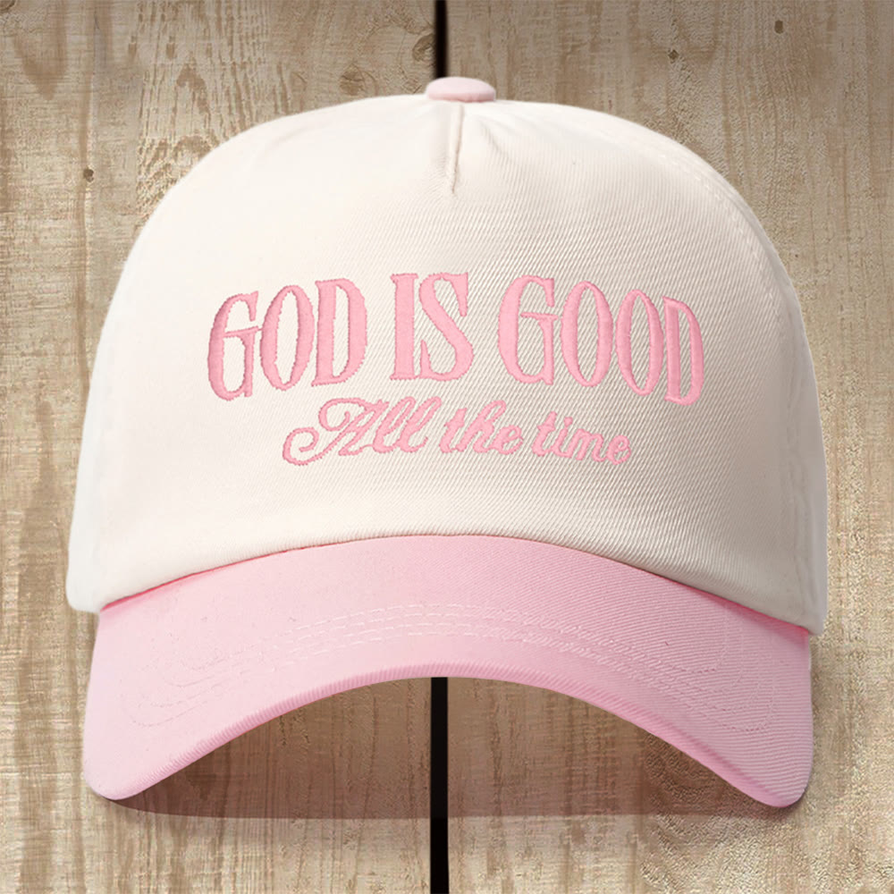 Christianartworkshop Kappe mit der Aufschrift „Gott ist gut“: Ein durchdachtes Geschenk für jeden Gläubigen - Rosa - image 2