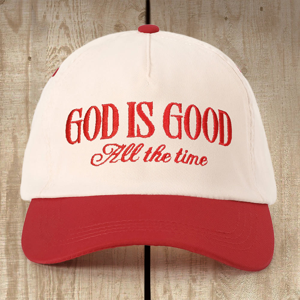 Christianartworkshop Kappe mit der Aufschrift „Gott ist gut“: Ein durchdachtes Geschenk für jeden Gläubigen - Rot - image 4