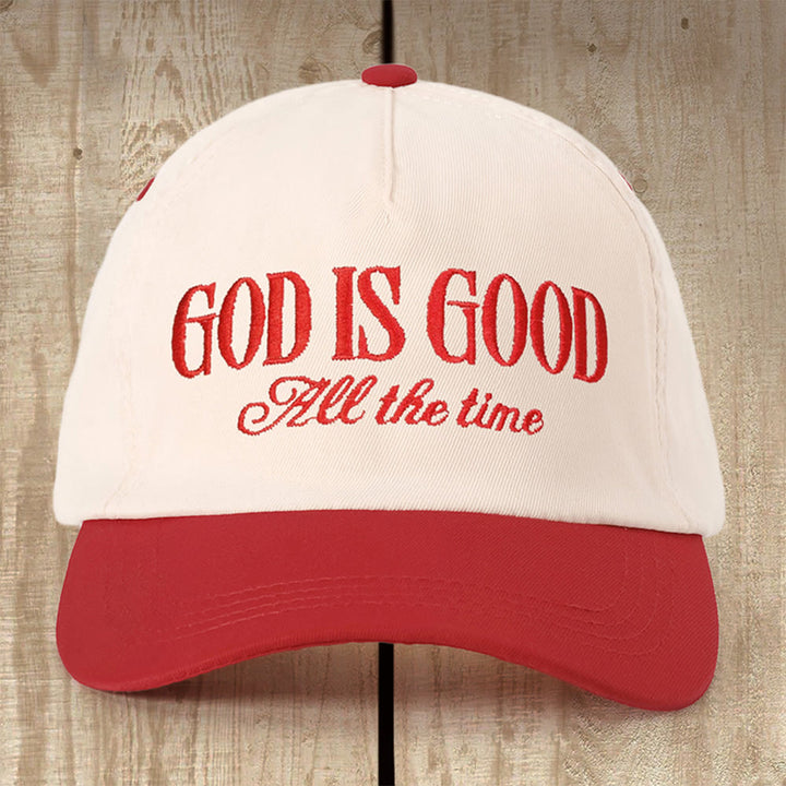 Christianartworkshop Kappe mit der Aufschrift „Gott ist gut“: Ein durchdachtes Geschenk für jeden Gläubigen - Rot - image 4