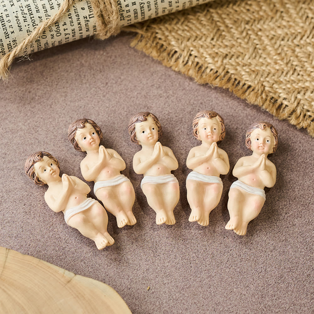 Christianartworkshop Lebensechte Krippenfiguren des Jesuskindes: Ein Symbol des heiligen Wunders der Geburt - Gebet Heiliges Kind (5 Stück) - image 11