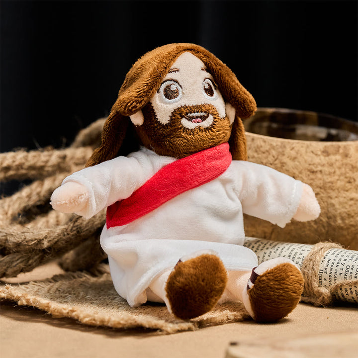 Christianartworkshop Kuschelige Jesus-Plüschpuppe: Verkörpert göttliche Liebe und zärtlichen Trost. - image 1