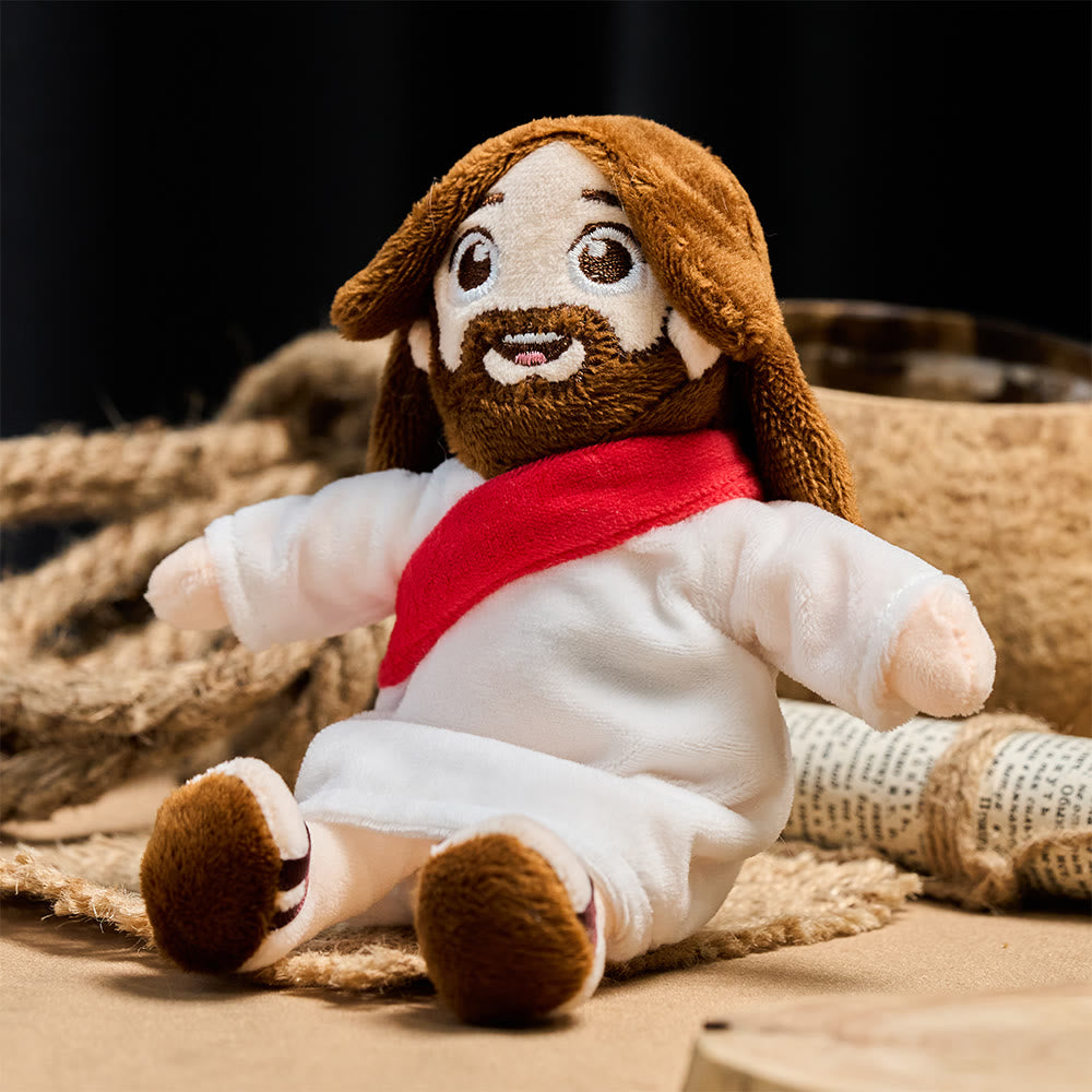 Christianartworkshop Kuschelige Jesus-Plüschpuppe: Verkörpert göttliche Liebe und zärtlichen Trost. - Jesus - image 0