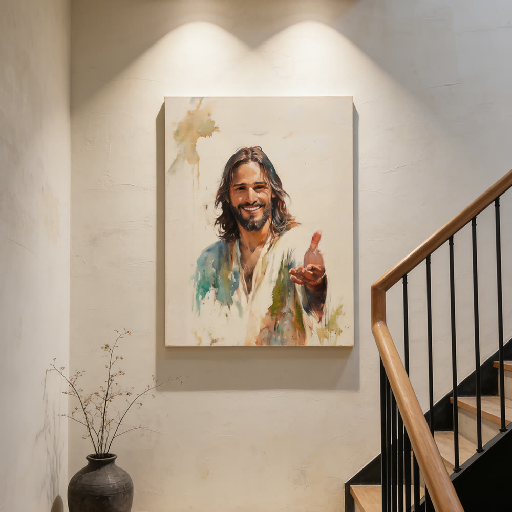Christianartworkshop Wandbilder mit Jesu ausgestreckter Hand: Ein Symbol seiner einladenden Gnade - image 2
