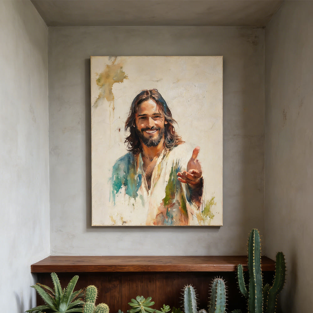 Christianartworkshop Wandbilder mit Jesu ausgestreckter Hand: Ein Symbol seiner einladenden Gnade - image 4