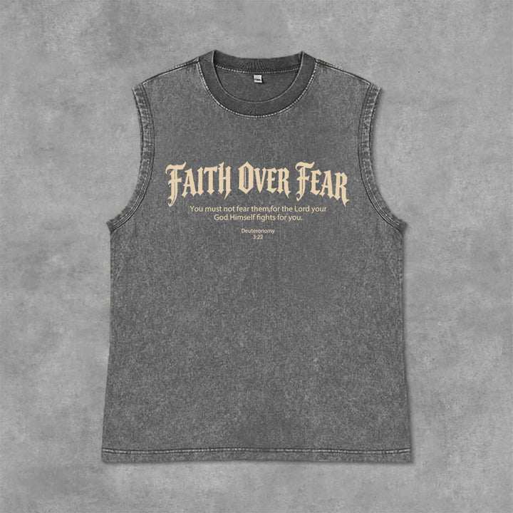 Christianartworkshop Glaube statt Angst Dornenkrone Unisex-Tanktop - image 3