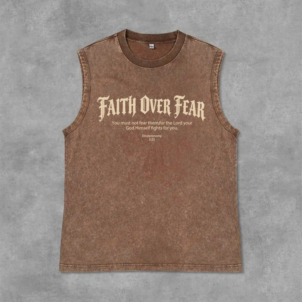 Christianartworkshop Glaube statt Angst Dornenkrone Unisex-Tanktop - image 15
