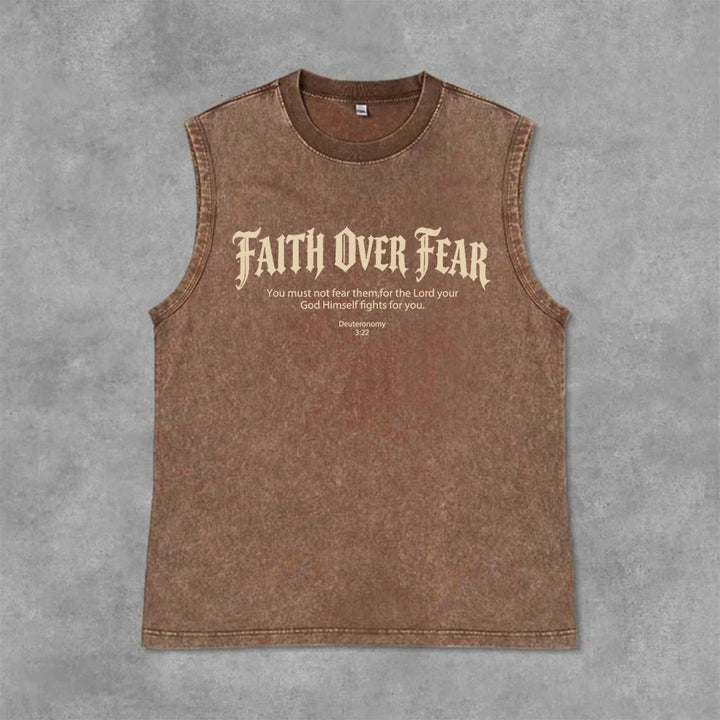 Christianartworkshop Glaube statt Angst Dornenkrone Unisex-Tanktop - image 15