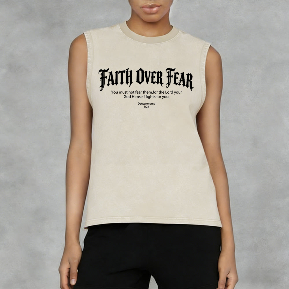 Christianartworkshop Glaube statt Angst Dornenkrone Unisex-Tanktop - image 33