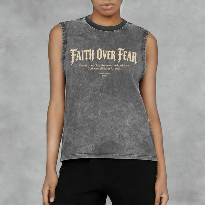 Christianartworkshop Glaube statt Angst Dornenkrone Unisex-Tanktop - image 5