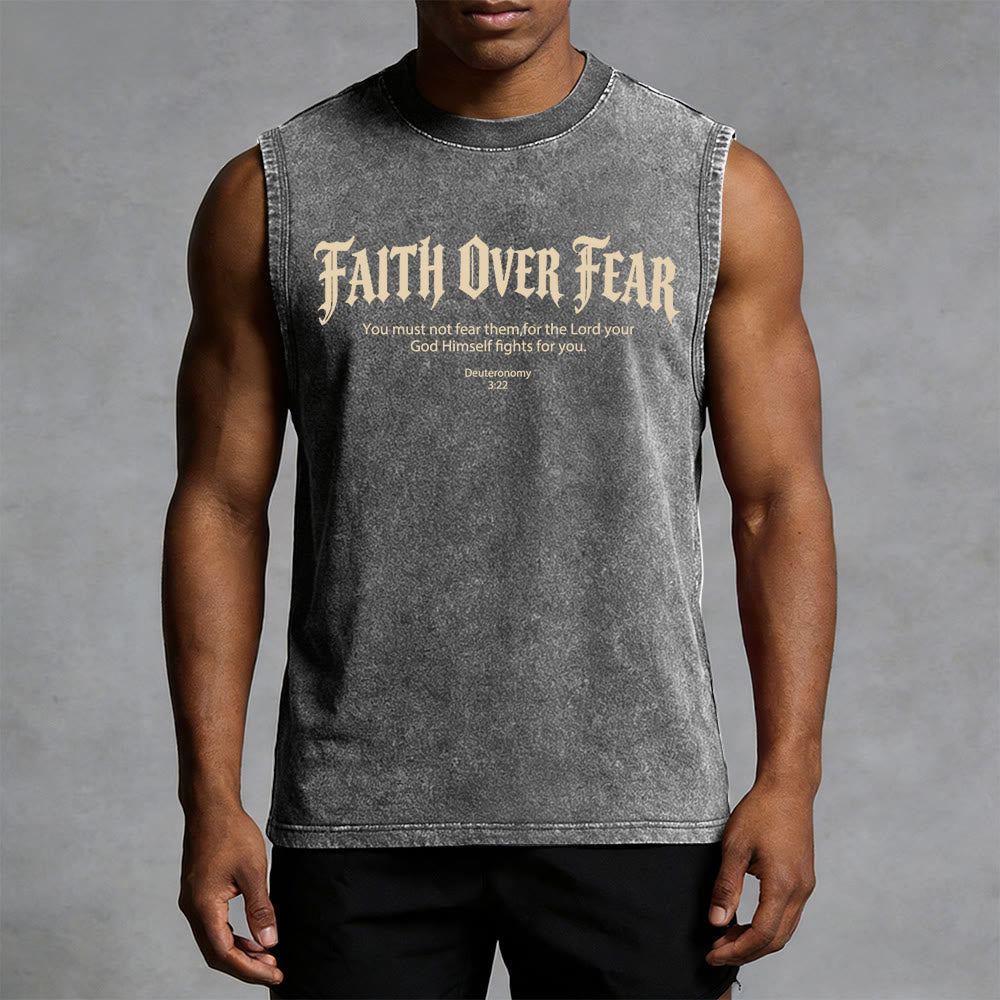 Christianartworkshop Glaube statt Angst Dornenkrone Unisex-Tanktop - image 1