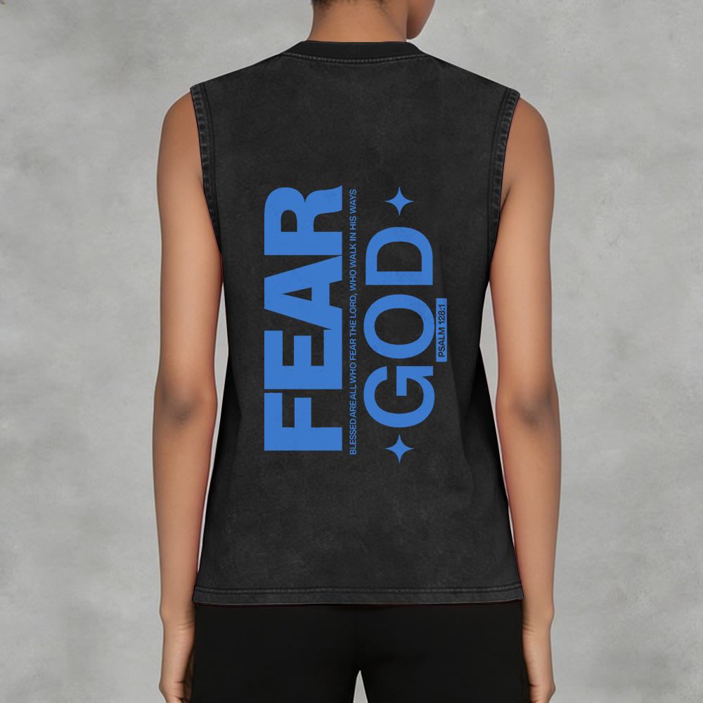 Christianartworkshop Fürchte Gott Psalm 128:1 Unisex-Tanktop (vorgewaschen) - image 14