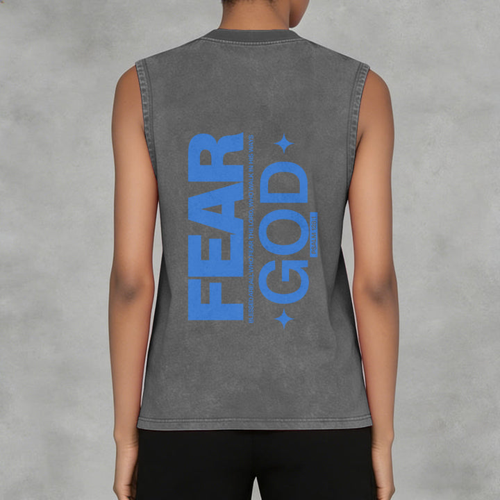 Christianartworkshop Fürchte Gott Psalm 128:1 Unisex-Tanktop (vorgewaschen) - image 7