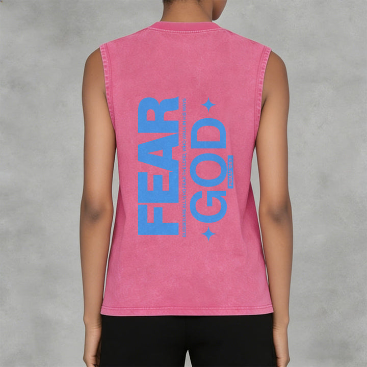 Christianartworkshop Fürchte Gott Psalm 128:1 Unisex-Tanktop (vorgewaschen) - image 5