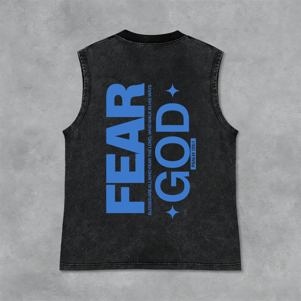 Christianartworkshop Fürchte Gott Psalm 128:1 Unisex-Tanktop (vorgewaschen) - Schwarz - 2XL - image 12