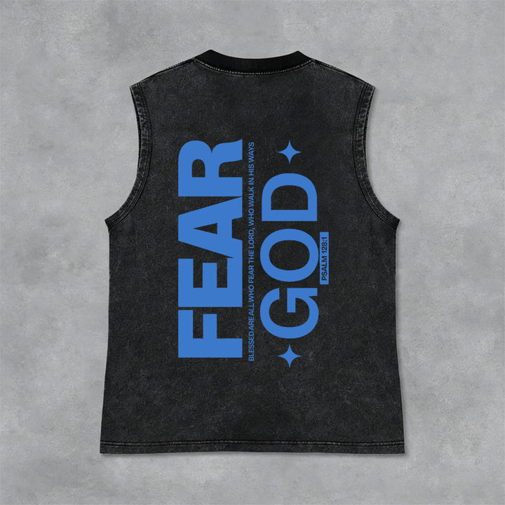 Christianartworkshop Fürchte Gott Psalm 128:1 Unisex-Tanktop (vorgewaschen) - Schwarz - 2XL - image 12