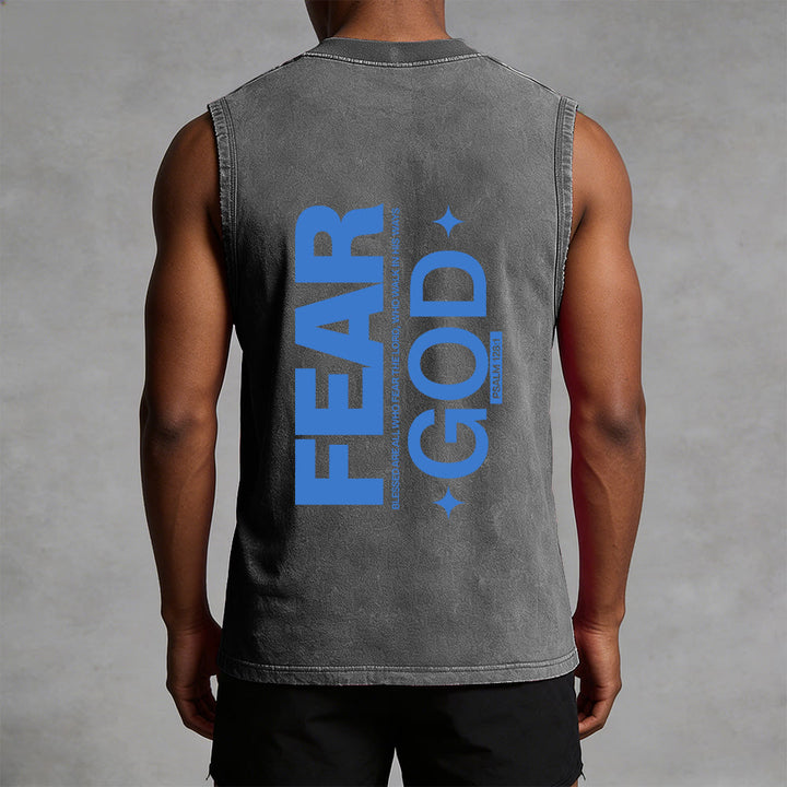 Christianartworkshop Fürchte Gott Psalm 128:1 Unisex-Tanktop (vorgewaschen) - image 8