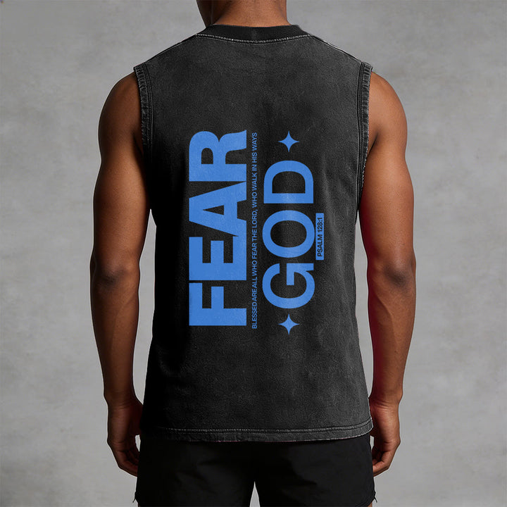 Christianartworkshop Fürchte Gott Psalm 128:1 Unisex-Tanktop (vorgewaschen) - image 13